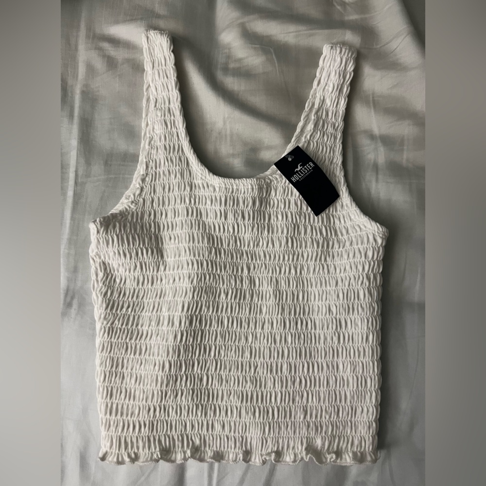 Hollister ribbed cropped tank